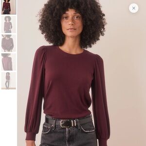 Marine layer Lexi Puff Sleeve Top XS